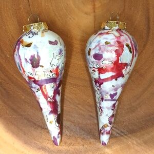 Vintage Susie Groover Porcelain Ornaments